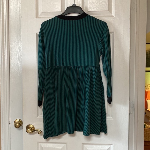 Disney Her Universe HM Haunted Mansion Striped Ghost Host Babydoll Dress - Picture 2 of 10